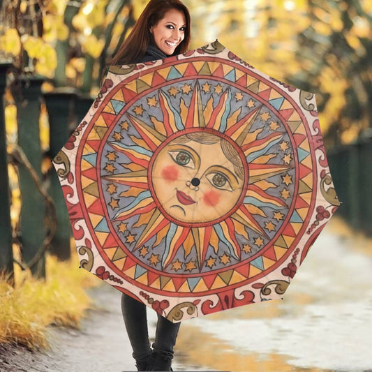 Feminine Warmth (Russian Folk Art) Umbrella