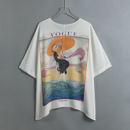 Vintage VOGUE Magazine Cover July 1st, 1919 Women's Bat Sleeve Shirt