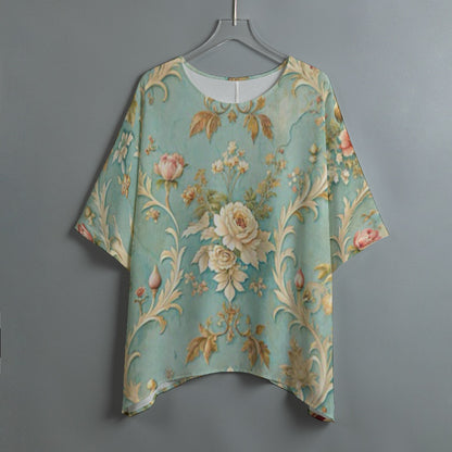 Ivory Roses Women's Bat Sleeve Shirt