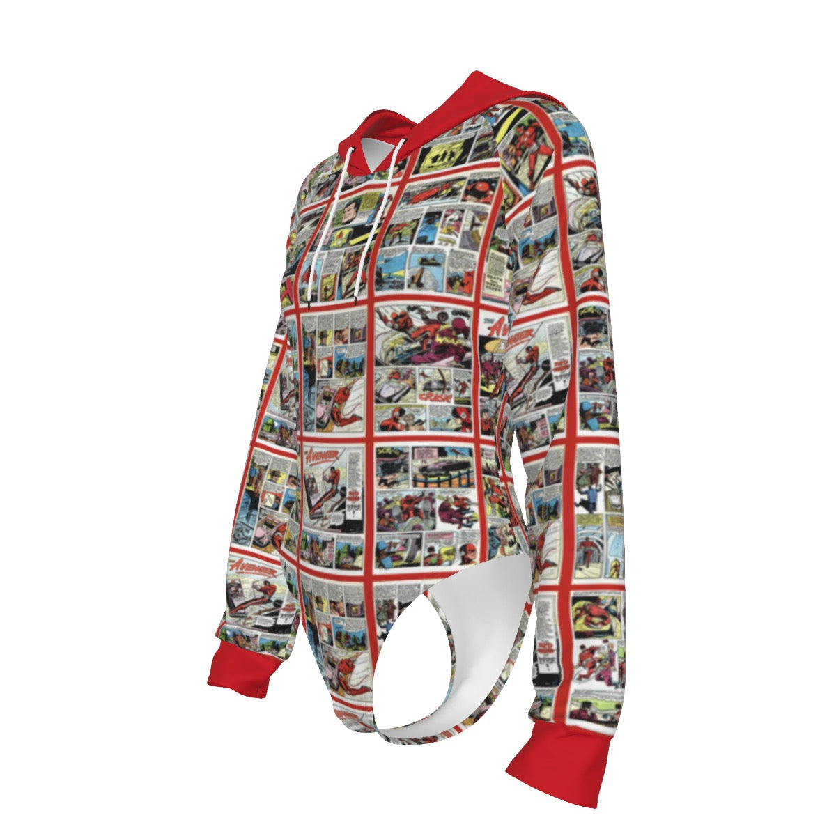The Avenger Women's Raglan Sleeve Hooded Bodysuit