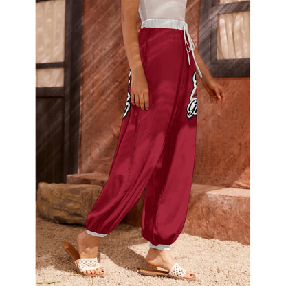 Girl Gang (Red w white trim) Women's Carrot Pants