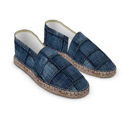 Dark Denim Patchwork Espadrilles