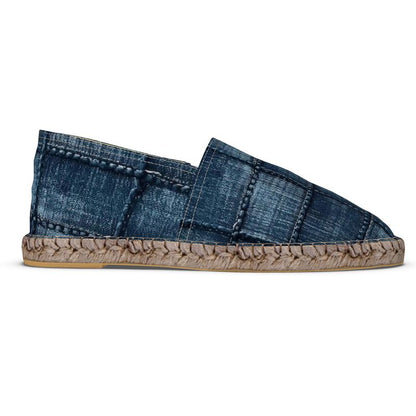 Dark Denim Patchwork Espadrilles