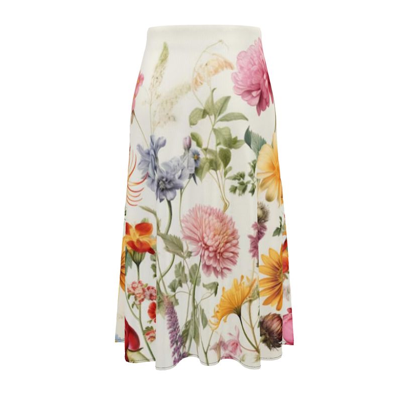 May Flowers Midi Skirt-2 fabric selections