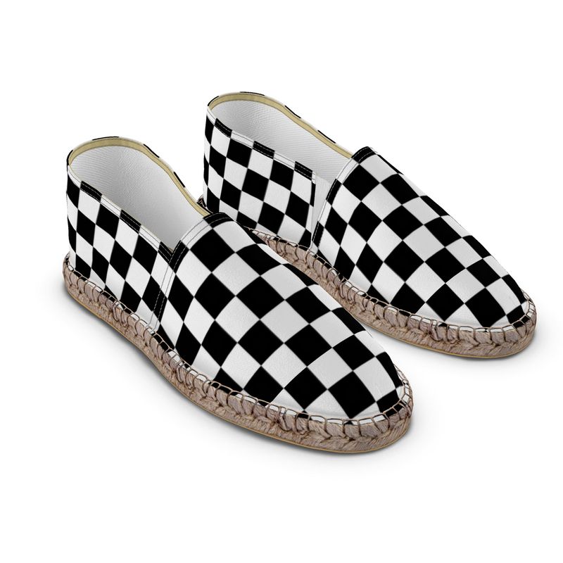 B&W Checked Espadrilles