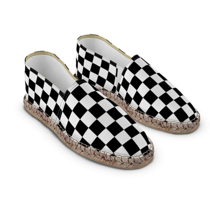 B&W Checked Espadrilles