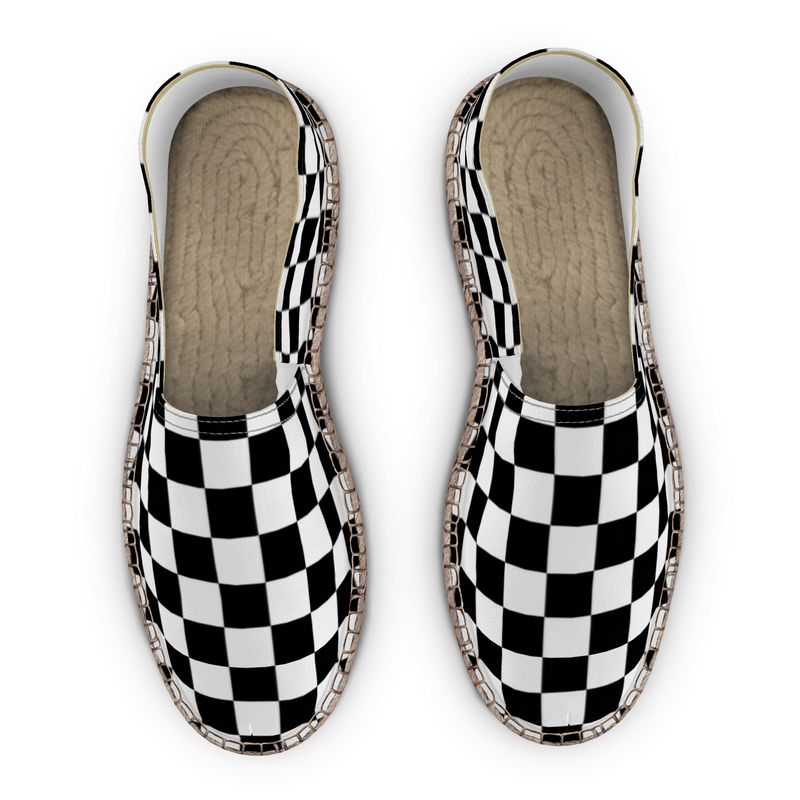 B&W Checked Espadrilles