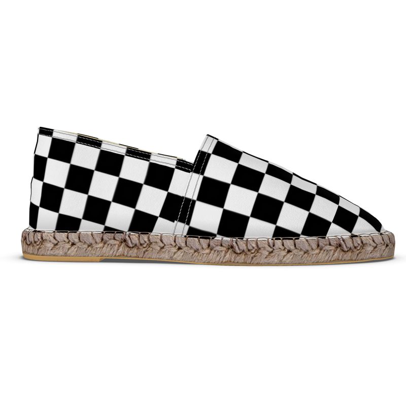 B&W Checked Espadrilles