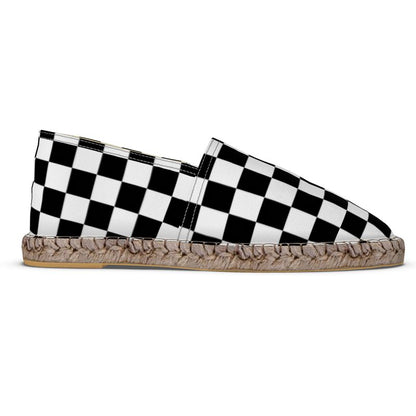 B&W Checked Espadrilles