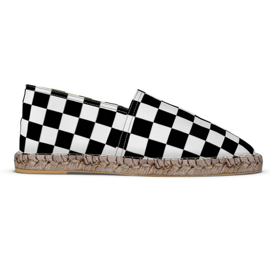 B&W Checked Espadrilles