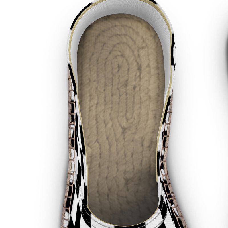 B&W Checked Espadrilles