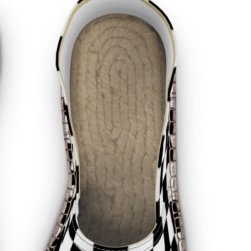 B&W Checked Espadrilles
