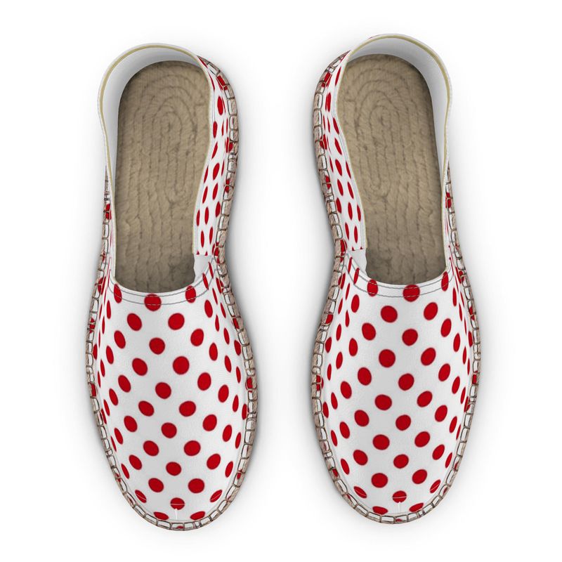 Red Polka Dot Espadrilles
