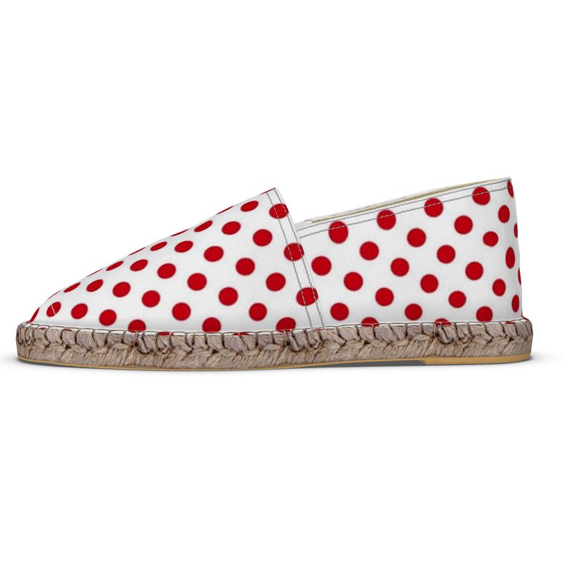 Red Polka Dot Espadrilles