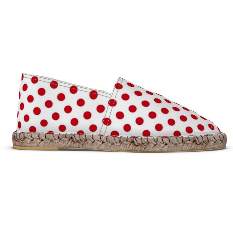 Red Polka Dot Espadrilles