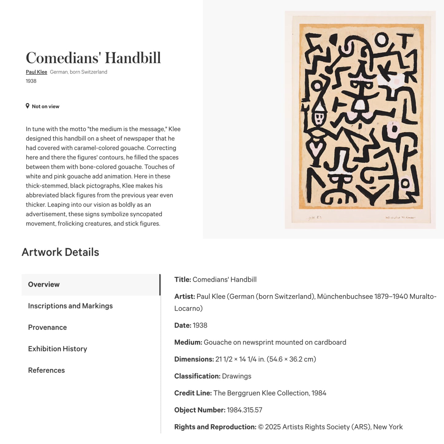 Paul Klee’s - Comedians' Handbill (1938) on Women's Sleeveless Maxi Dress