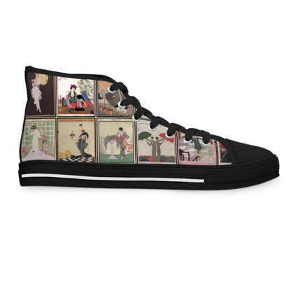 Vintage VOGUE Covers (1911-1924) Women's High Top Sneakers