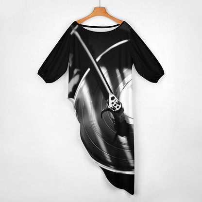 You Spin Me Diagonal Shoulder Two Piece Set