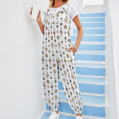 Cute as a Bead Spaghetti Strap Jumpsuit RP (All-Over Printing)