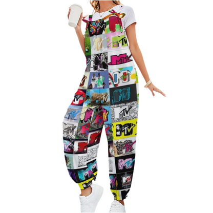 I Want My MTV Spaghetti Strap Jumpsuit