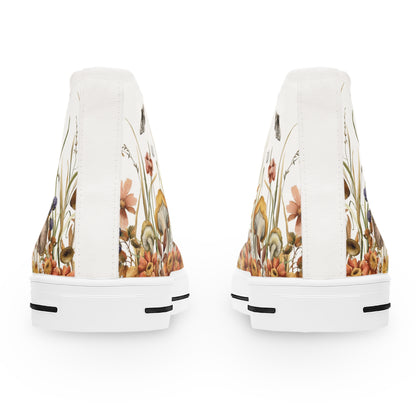 Fungi Fall Women's High Top Sneakers
