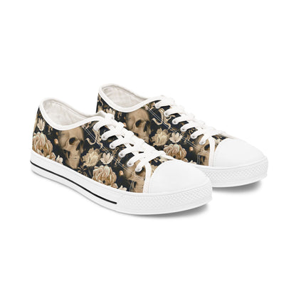 Skull & Roses Women's Low Top Sneakers
