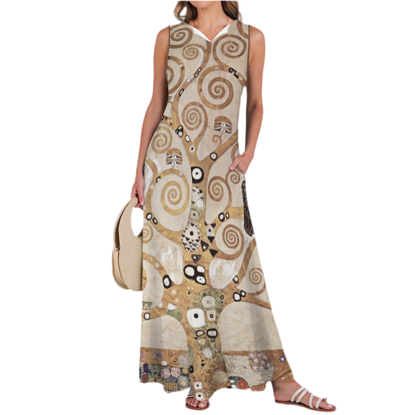 Gusta Klint’s, Tree of Life (1909) on Women's Sleeveless Maxi Dress