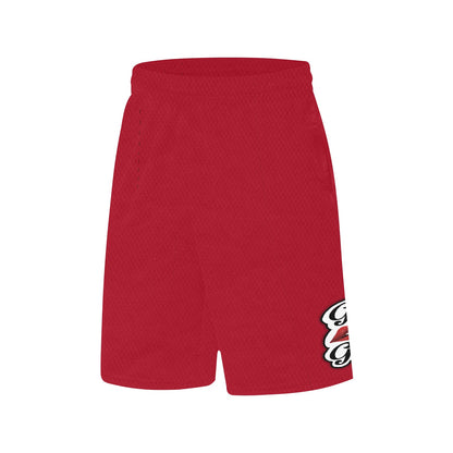 “Girl Gang” (red) Basketball Shorts With Pockets