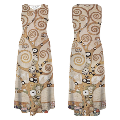 Gusta Klint’s, Tree of Life (1909) on Women's Sleeveless Maxi Dress