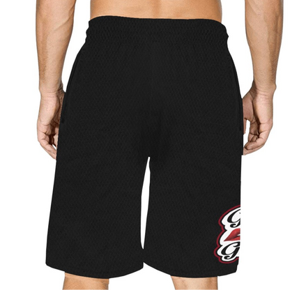 “Girl Gang” (black) Basketball Shorts With Pockets
