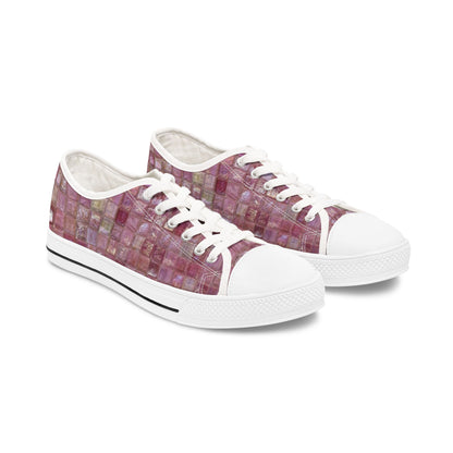 Pink Glass Luminosity Women's Low Top Sneakers
