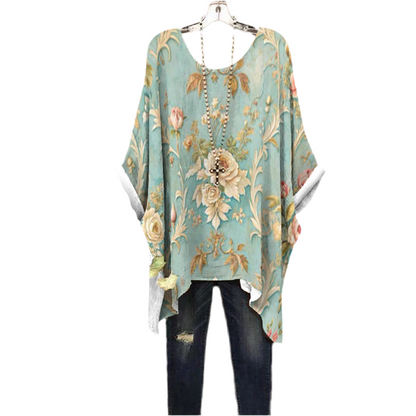 Ivory Roses Women's Bat Sleeve Shirt
