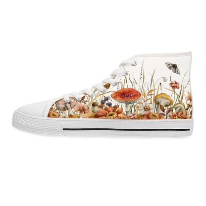 Fungi Fall Women's High Top Sneakers