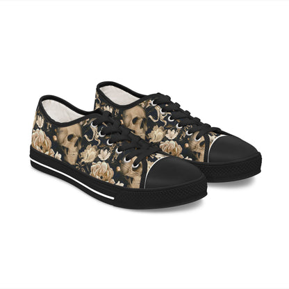 Skull & Roses Women's Low Top Sneakers