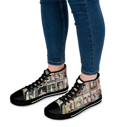 Vintage VOGUE Covers (1911-1924) Women's High Top Sneakers