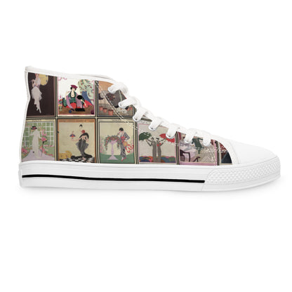 Vintage VOGUE Covers (1911-1924) Women's High Top Sneakers