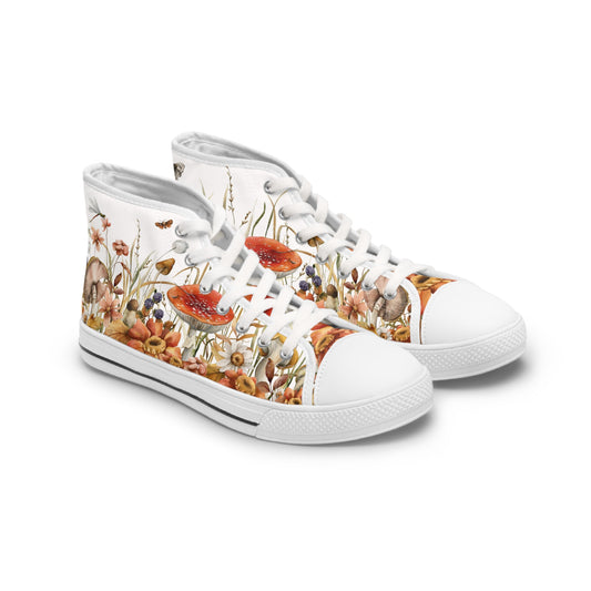 Fungi Fall Women's High Top Sneakers