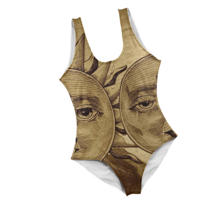 Sun & Moon Women's Low Back One Piece Swimsuit