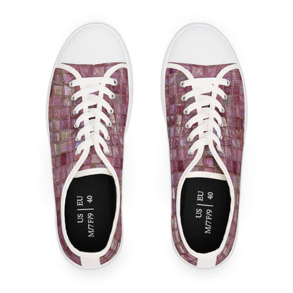 Pink Glass Luminosity Women's Low Top Sneakers