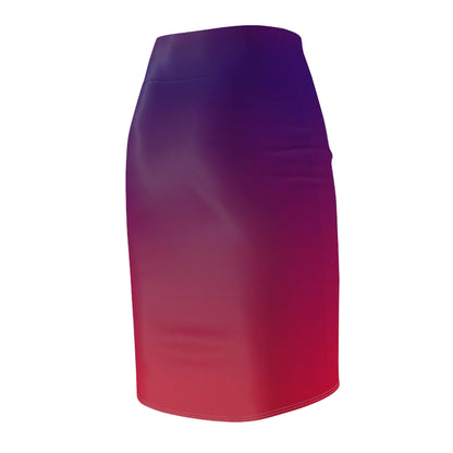 Violet Ombré Women's Pencil Skirt