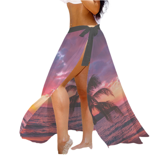 Splendid Sunset Women's Long Knot Side Cover Up