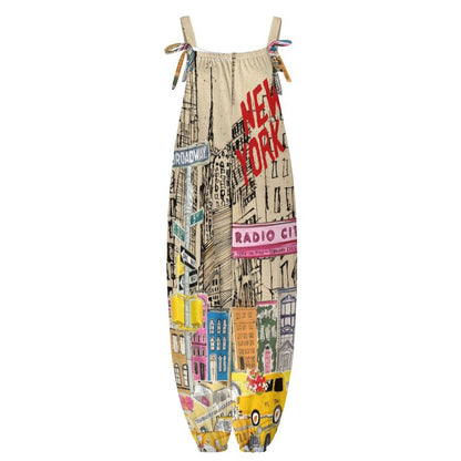 Color Me NYC Spaghetti Strap Jumpsuit