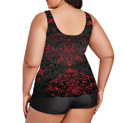 Gothic Romance Plus Size Two Piece Swimsuit for Women