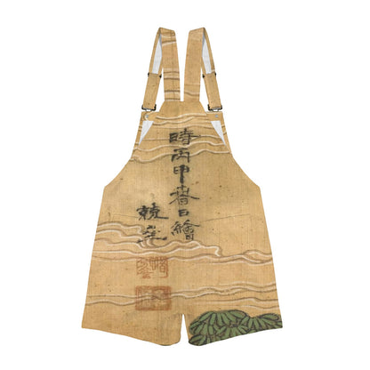 The Banquet of Seowangmo (Xiwangmu), Queen Mother of the West, (one of the most ancient and powerful goddesses in the Chinese pantheon.), on Unisex Suspender Jumpsuit
