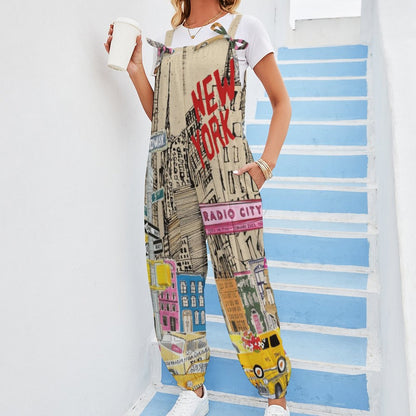Color Me NYC Spaghetti Strap Jumpsuit