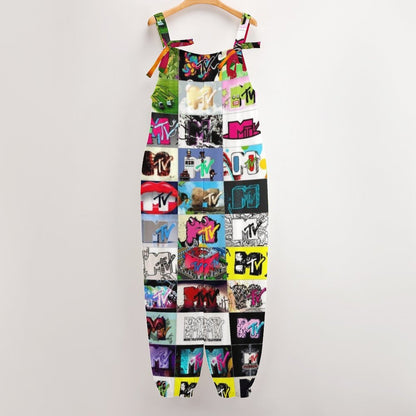 I Want My MTV Spaghetti Strap Jumpsuit