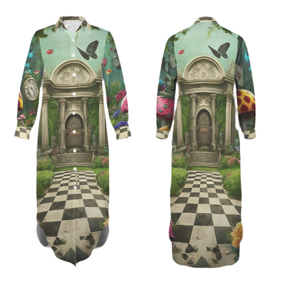 Whimsical Wonderland Button Down Dress