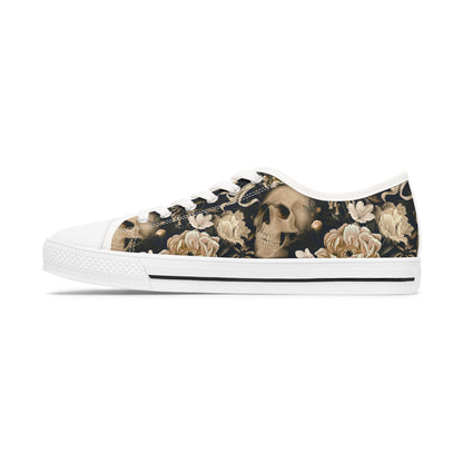 Skull & Roses Women's Low Top Sneakers