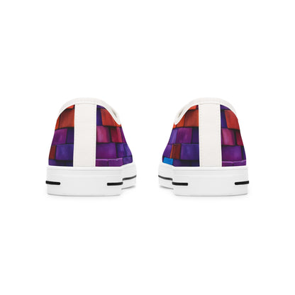 Brick Whimsy Women's Low Top Sneakers