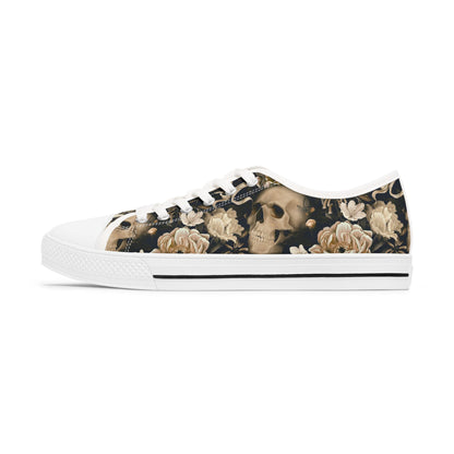 Skull & Roses Women's Low Top Sneakers